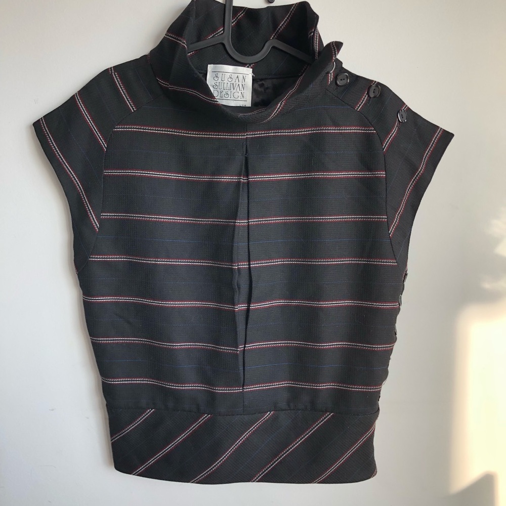 Vintage Susan Sullivan Design Lined structured top